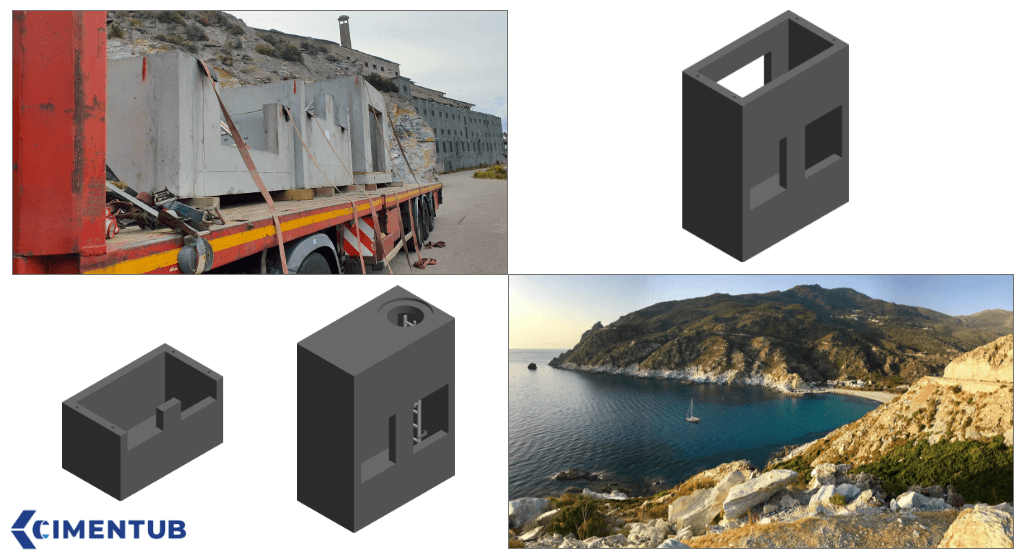 1er chantier Corse cimentub / Vinci construction