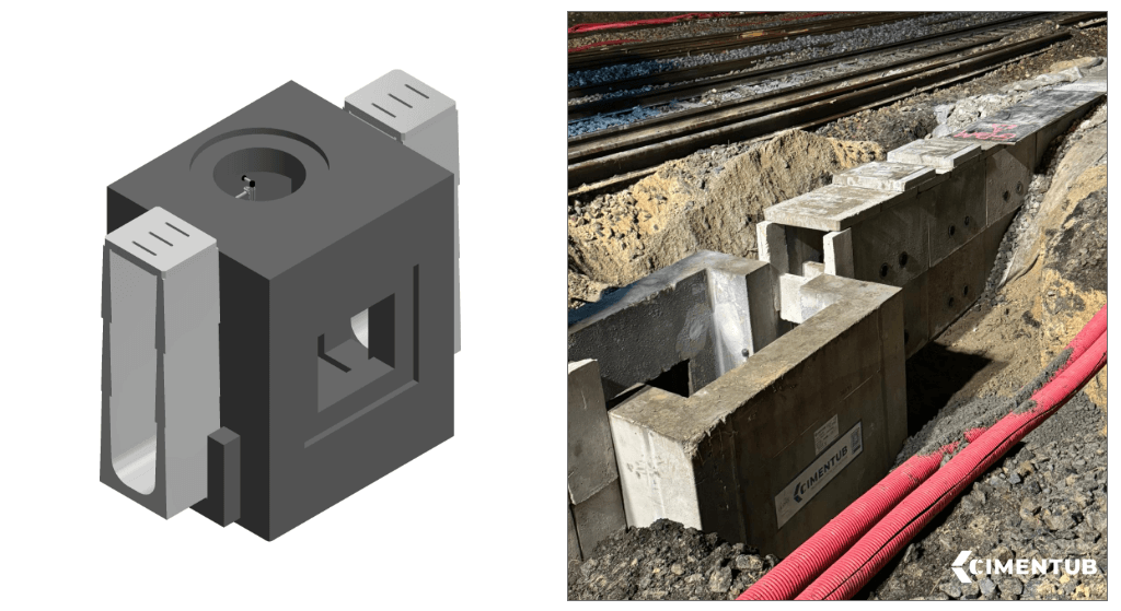 CIMENTUB et GBM sur un chantier ferroviaire